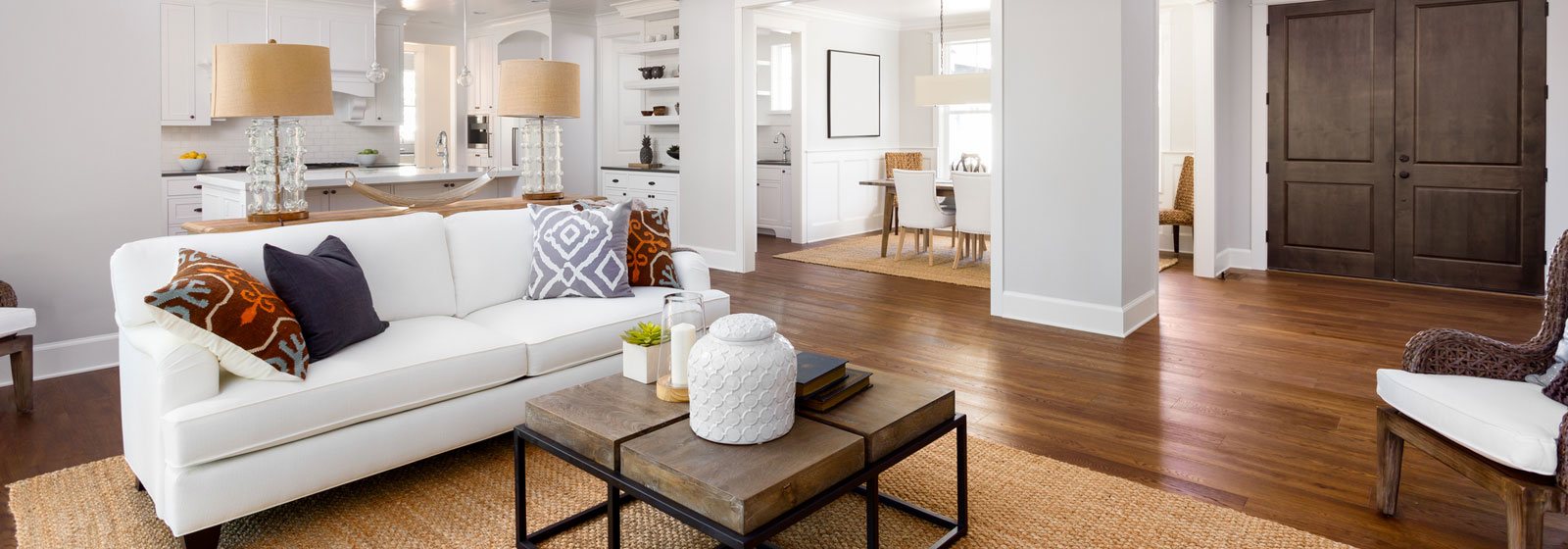 Luxury living room and kitchen